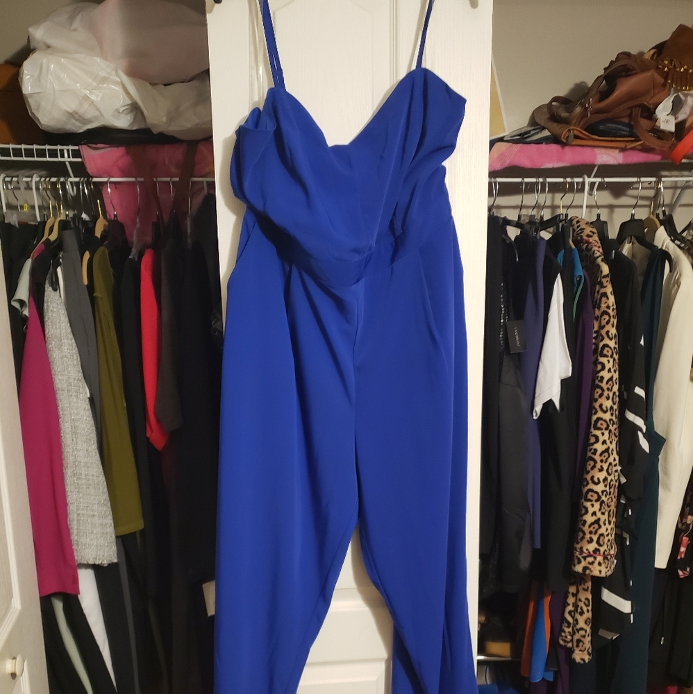 Blue jumpsuit